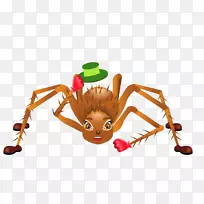 昆虫卡通画夹艺术.蜘蛛材料-空若网 昆虫卡通画夹艺术.蜘蛛材料-空若网