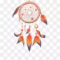 捕梦水彩画-羽毛魅力-空若网 捕梦水彩画-羽毛魅力-空若网