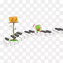 钢琴乐谱.绘画材料的黑白键-空若网 钢琴乐谱.绘画材料的黑白键-空若网