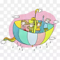 插画雨乐儿童-空若网 插画雨乐儿童-空若网