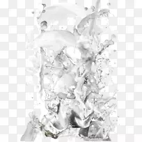 画牛奶元素的白色黑溅-空若网 画牛奶元素的白色黑溅-空若网