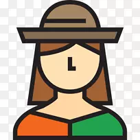 戴帽子的女人,可伸缩的图形剪贴画-戴帽子的女人-空若网 戴帽子的女人,可伸缩的图形剪贴画-戴帽子的女人-空若网