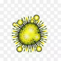 烟花-圆圆明亮的彩色烟花-空若网 烟花-圆圆明亮的彩色烟花-空若网