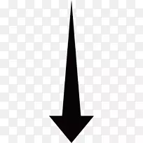 三角形白黑箭头向下-空若网 三角形白黑箭头向下-空若网