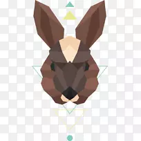 对称棕色图案-棕色兔载体-空若网 对称棕色图案-棕色兔载体-空若网