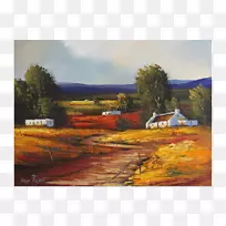 水彩画丙烯酸涂料山水画-空若网 水彩画丙烯酸涂料山水画-空若网