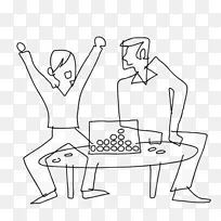 手指线艺术卡通剪贴画-牧师-空若网 手指线艺术卡通剪贴画-牧师-空若网