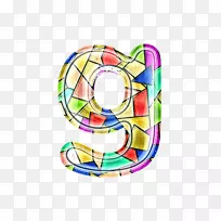 彩色玻璃字母g-空若网 彩色玻璃字母g-空若网