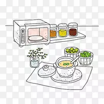 微波炉厨房插图.微波炉插图-空若网 微波炉厨房插图.微波炉插图-空若网