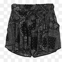 佩斯利短裙短裤袖子黑色头巾男-空若网 佩斯利短裙短裤袖子黑色头巾男-空若网