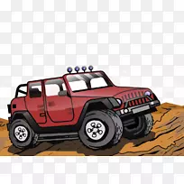 红色越野车-空若网 红色越野车-空若网