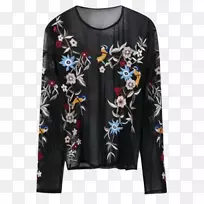 上衣t恤上衣袖口绣花花边-空若网 上衣t恤上衣袖口绣花花边-空若网