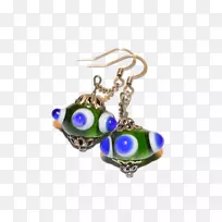 青绿色耳环珠宝首饰-空若网 青绿色耳环珠宝首饰-空若网