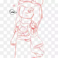 手指脸颊素描-糖果工-空若网 手指脸颊素描-糖果工-空若网