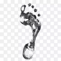 脚印摄影图例.墨水脚印-空若网 脚印摄影图例.墨水脚印-空若网
