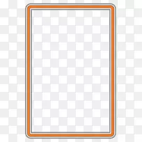 线角点图案-橙色框架-空若网 线角点图案-橙色框架-空若网