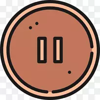 按钮图标-暂停按钮-空若网 按钮图标-暂停按钮-空若网