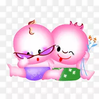 卡通可爱-可爱的双胞胎-空若网 卡通可爱-可爱的双胞胎-空若网