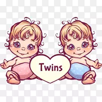 双卡通摄影.卡通双胞胎材料-空若网 双卡通摄影.卡通双胞胎材料-空若网