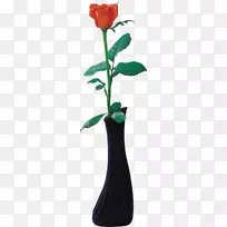 花瓶花园玫瑰剪花夹艺术花瓶-空若网 花瓶花园玫瑰剪花夹艺术花瓶-空若网