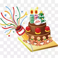 卡通圣诞蛋糕材料-空若网 卡通圣诞蛋糕材料-空若网