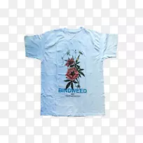 t恤植物插图袖字体t恤-空若网 t恤植物插图袖字体t恤-空若网