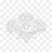 白色对称花纹图案线-空若网 白色对称花纹图案线-空若网