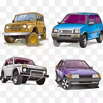 汽车图标-卡通吉普车-空若网 汽车图标-卡通吉普车-空若网