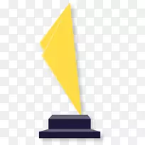 直线三角形黄金奖奖杯材料-空若网 直线三角形黄金奖奖杯材料-空若网