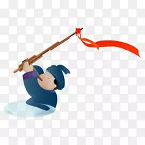 长笛插画-吹长笛的人-空若网 长笛插画-吹长笛的人-空若网