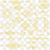 黄色花纹.金色花框图案材料-空若网 黄色花纹.金色花框图案材料-空若网