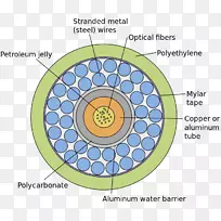 海底通信电缆横截面光缆电视光纤-空若网 海底通信电缆横截面光缆电视光纤-空若网