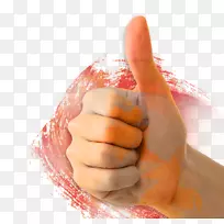 拇指手指海报-艰苦工作-空若网 拇指手指海报-艰苦工作-空若网