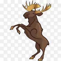 驼鹿鹿角陆生动物剪贴画-空若网 驼鹿鹿角陆生动物剪贴画-空若网
