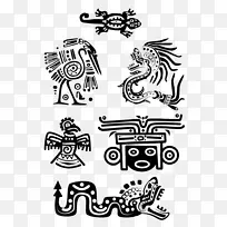 玛雅文明纹身阿兹特克象征古玛雅艺术古埃及动物-空若网 玛雅文明纹身阿兹特克象征古玛雅艺术古埃及动物-空若网