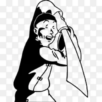 手指智人剪影艺术-滴滴-空若网 手指智人剪影艺术-滴滴-空若网