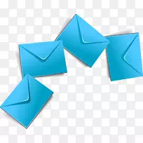蓝色绿松石字体信封-空若网 蓝色绿松石字体信封-空若网
