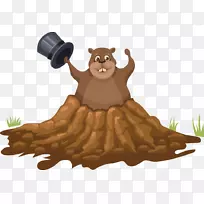 土拨鼠日图-树洞熊-空若网 土拨鼠日图-树洞熊-空若网