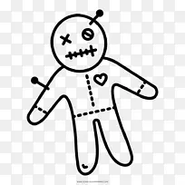 彩色画册画巫毒娃娃西非伏都娃娃-空若网 彩色画册画巫毒娃娃西非伏都娃娃-空若网