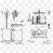 纹身机打字机发明绘图-托马斯爱迪生-空若网 纹身机打字机发明绘图-托马斯爱迪生-空若网