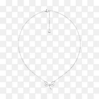 白色对称黑色图案施华洛世奇珠宝蜻蜓项链-空若网 白色对称黑色图案施华洛世奇珠宝蜻蜓项链-空若网