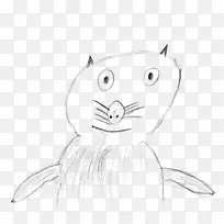 胡须猫线艺术鼻子素描-猫-空若网 胡须猫线艺术鼻子素描-猫-空若网