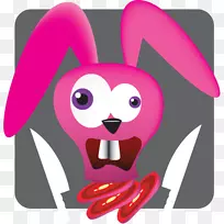 胡须鼻子粉红色m剪贴画-忍者兔子-空若网 胡须鼻子粉红色m剪贴画-忍者兔子-空若网
