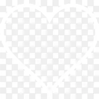 白色对称黑角图案-白色心脏剪贴画-空若网 白色对称黑角图案-白色心脏剪贴画-空若网