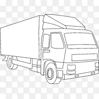 皮卡汽车生产线艺术剪贴画-卡车轮廓-空若网 皮卡汽车生产线艺术剪贴画-卡车轮廓-空若网