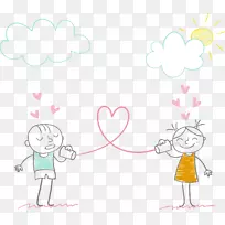 卡通画爱情情侣-可爱的情侣-空若网 卡通画爱情情侣-可爱的情侣-空若网