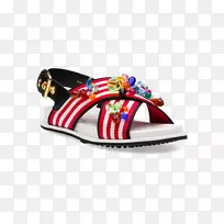 凉鞋交叉训练步行条纹材料-空若网 凉鞋交叉训练步行条纹材料-空若网