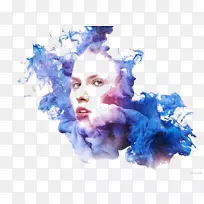 Adobe系统摄影软件-蓝色细水雾美丽插图-空若网 Adobe系统摄影软件-蓝色细水雾美丽插图-空若网