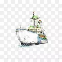 水彩画高清晰度电视4k分辨率壁纸船-空若网 水彩画高清晰度电视4k分辨率壁纸船-空若网