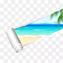 海洋海滩-撕裂效应-空若网 海洋海滩-撕裂效应-空若网